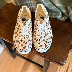 Vans Era Floral Canvas Sneakers - White size 6.5